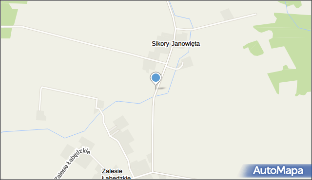 Sikory-Janowięta, Sikory-Janowięta, mapa Sikory-Janowięta