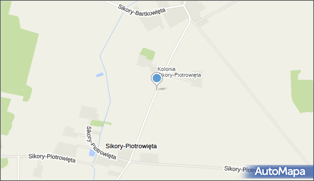 Sikory-Piotrowięta, Sikory-Piotrowięta, mapa Sikory-Piotrowięta