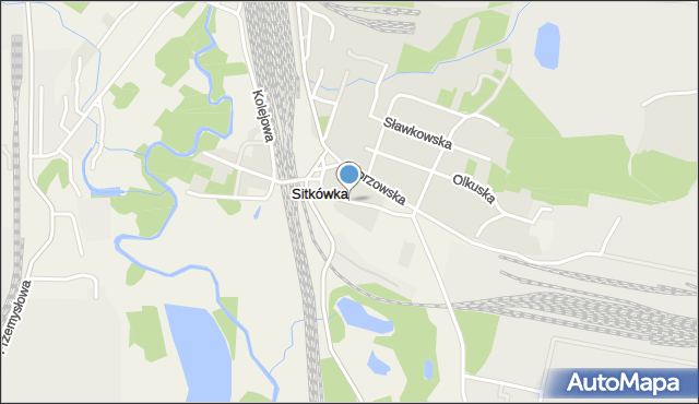 Sitkówka, Sitkówka, mapa Sitkówka