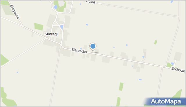 Sudragi, Sierpecka, mapa Sudragi