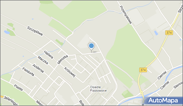 Świebodzice, Siemowita, mapa Świebodzice