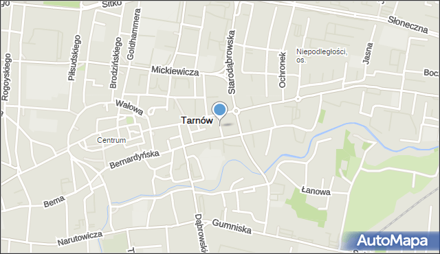 Tarnów, Sienna, mapa Tarnów