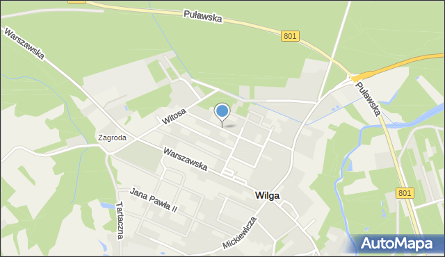 Wilga, Sienkiewicza Henryka, mapa Wilga