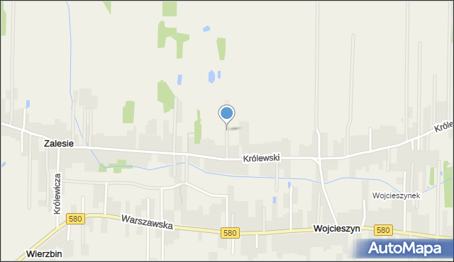 Wojcieszyn gmina Stare Babice, Sielska, mapa Wojcieszyn gmina Stare Babice