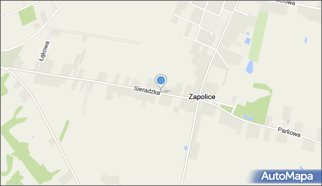 Zapolice powiat zduńskowolski, Sieradzka, mapa Zapolice powiat zduńskowolski