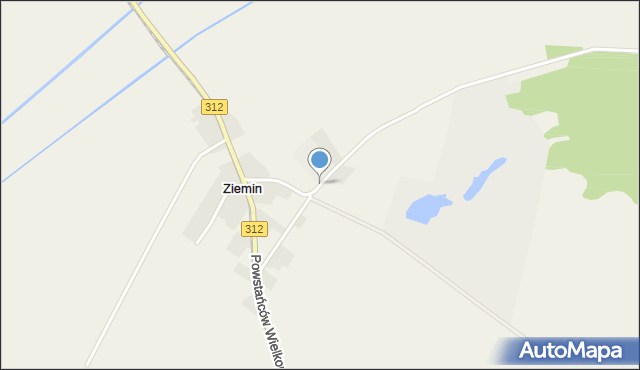 Ziemin, Sienkiewicza Henryka, mapa Ziemin