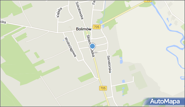 Bolimów, Skierniewicka, mapa Bolimów