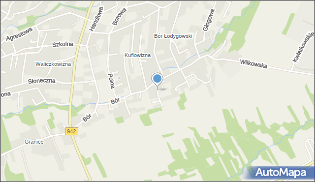 Buczkowice, Skowronków, mapa Buczkowice