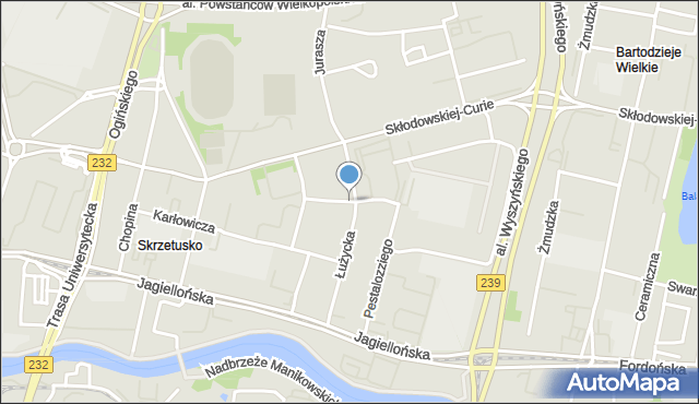 Bydgoszcz, Skwer Zamenhofa Ludwika, dr., mapa Bydgoszczy