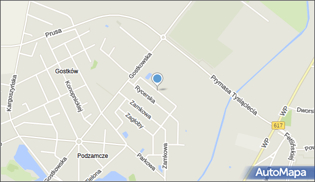 Ciechanów, Skrzetuskiego, mapa Ciechanów