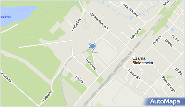 Czarna Białostocka, Skórzana, mapa Czarna Białostocka