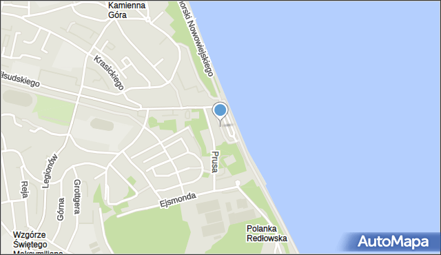 Gdynia, Skwer Arki Gdynia, mapa Gdyni