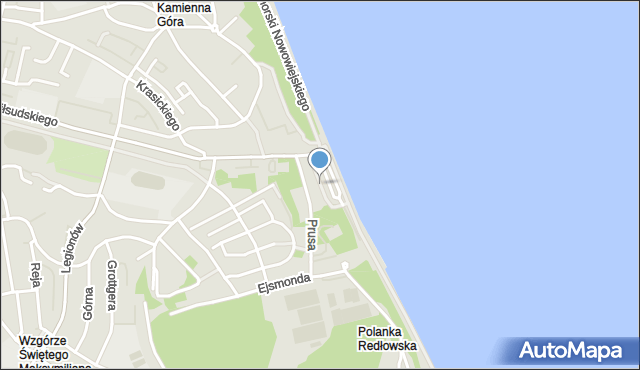 Gdynia, Skwer Arki Gdynia, mapa Gdyni