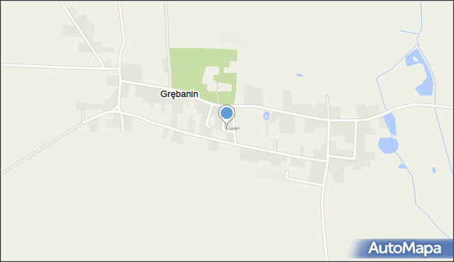 Grębanin, Skwer Potworowskiego Piotra Tadeusza, mapa Grębanin