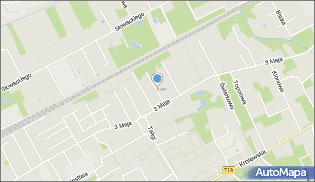 Grodzisk Mazowiecki, Skromna, mapa Grodzisk Mazowiecki