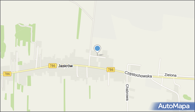 Jaskrów, Skalna, mapa Jaskrów