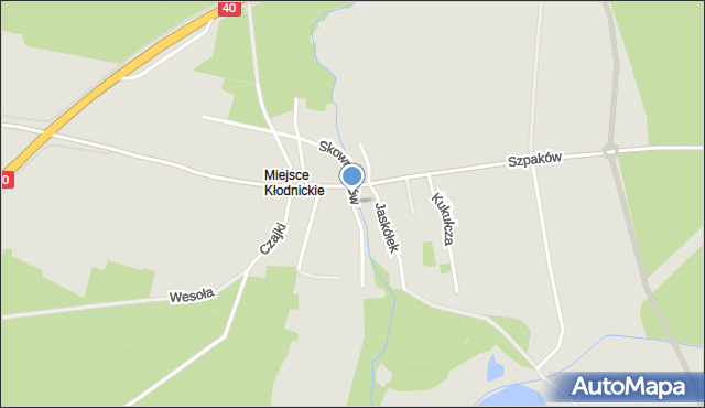 Kędzierzyn-Koźle, Skowronków, mapa Kędzierzyna-Koźle