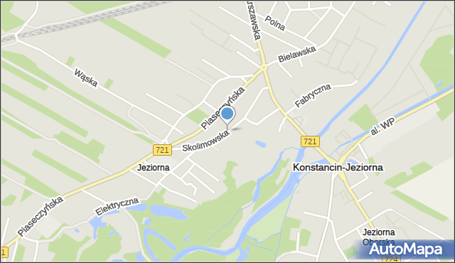 Konstancin-Jeziorna, Skolimowska, mapa Konstancin-Jeziorna
