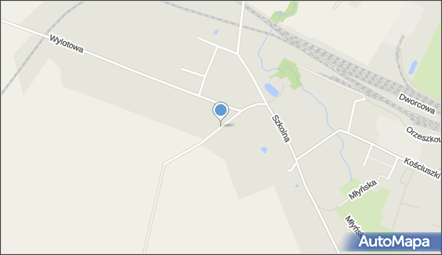 Korsze, Skrajna, mapa Korsze