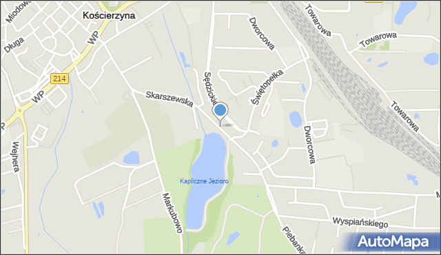 Kościerzyna, Skarszewska, mapa Kościerzyna