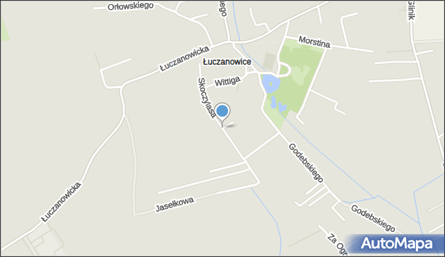 Kraków, Skoczylasa Władysława, mapa Krakowa