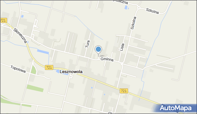Lesznowola powiat piaseczyński, Skłodowskiej-Curie Marii, mapa Lesznowola powiat piaseczyński