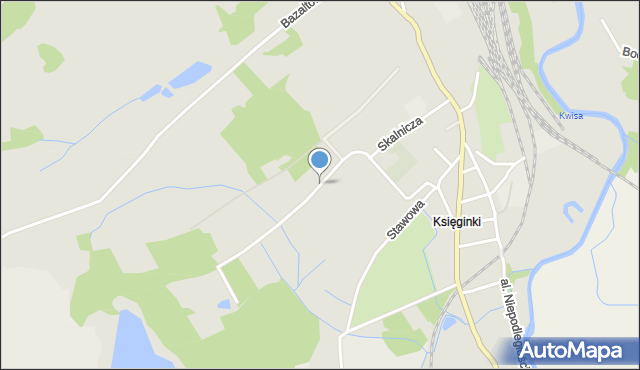 Lubań, Skalnicza, mapa Lubań