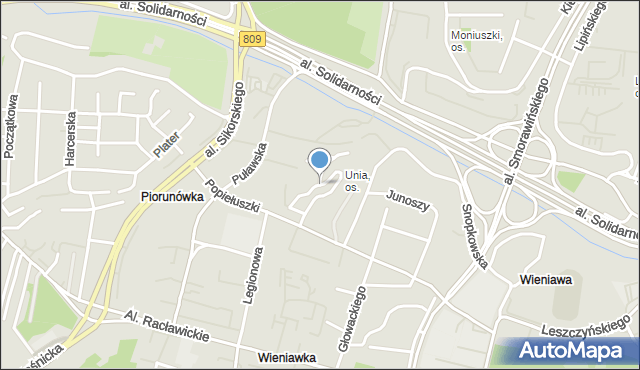 Lublin, Skautów, mapa Lublina