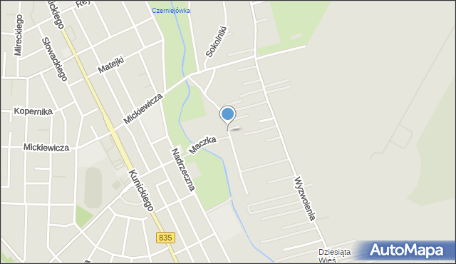 Lublin, Skrzynicka, mapa Lublina