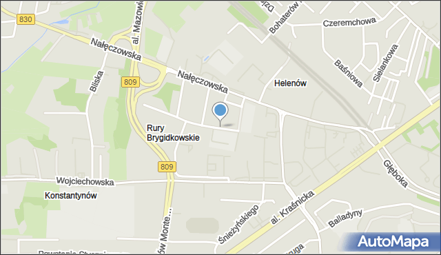 Lublin, Skromna, mapa Lublina