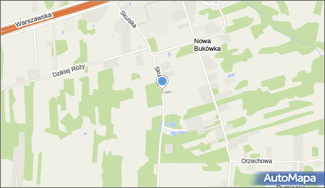 Nowa Bukówka, Skulska, mapa Nowa Bukówka