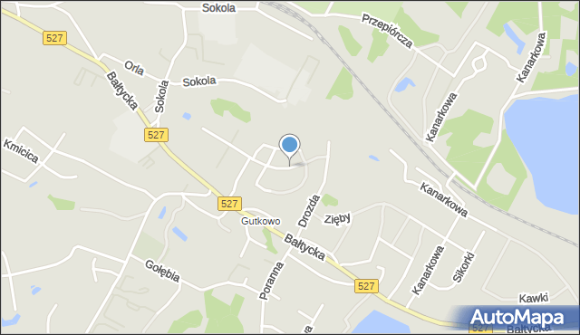 Olsztyn, Skowronka, mapa Olsztyna