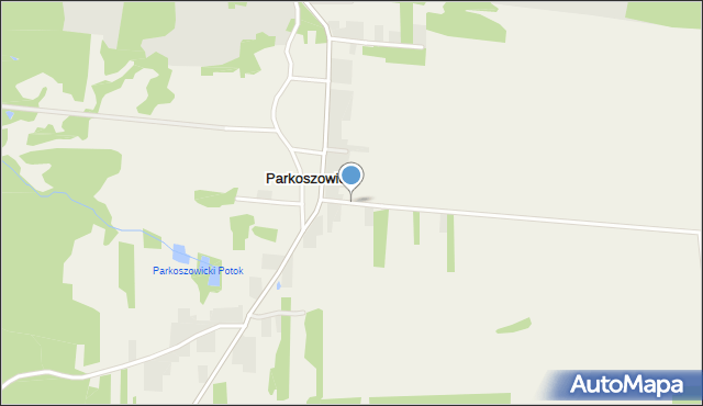 Parkoszowice gmina Włodowice, Skarżycka, mapa Parkoszowice gmina Włodowice
