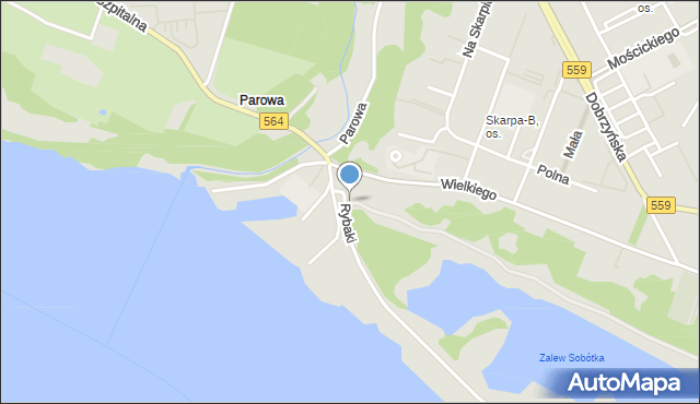 Płock, Skwer Harcerstwa Płockiego, mapa Płock