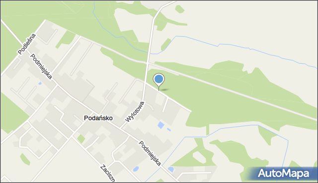 Podańsko, Skrajna, mapa Podańsko