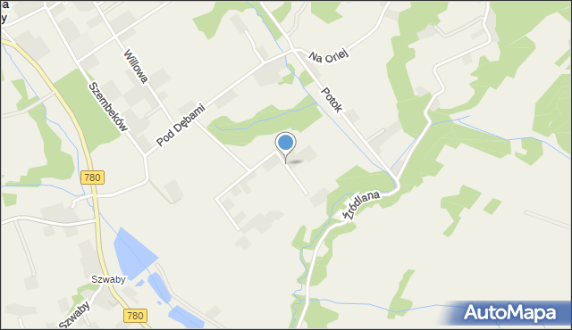 Poręba Żegoty, Skalista, mapa Poręba Żegoty