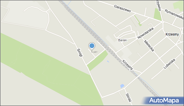 Poznań, Skrzydlata, mapa Poznania