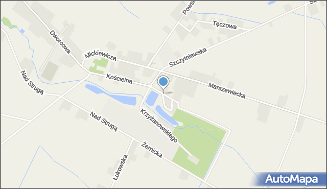 Rożnowo gmina Oborniki, Skrzetuskiego Mikołaja, mapa Rożnowo gmina Oborniki