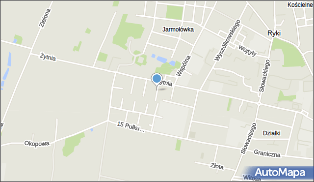 Ryki, Skłodowskiej-Curie Marii, mapa Ryki