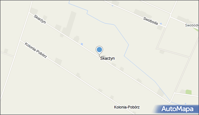 Skarżyn gmina Oporów, Skarżyn, mapa Skarżyn gmina Oporów