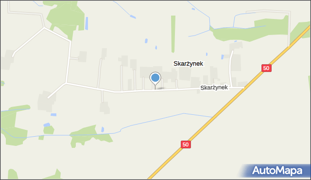 Skarżynek gmina Ojrzeń, Skarżynek, mapa Skarżynek gmina Ojrzeń