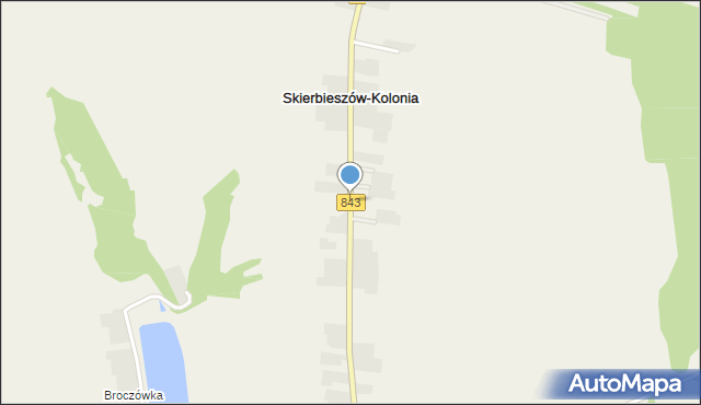 Skierbieszów-Kolonia, Skierbieszów-Kolonia, mapa Skierbieszów-Kolonia