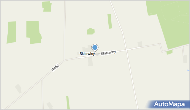 Skierwiny, Skierwiny, mapa Skierwiny