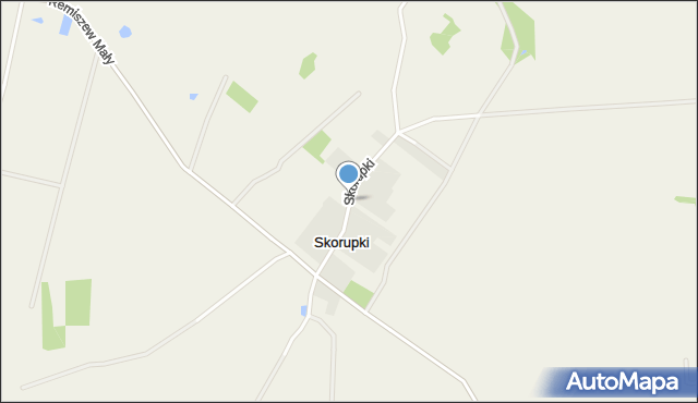 Skorupki gmina Repki, Skorupki, mapa Skorupki gmina Repki