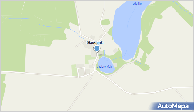Skowarnki, Skowarnki, mapa Skowarnki