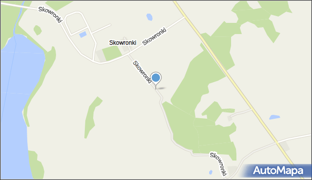 Skowronki gmina Olecko, Skowronki, mapa Skowronki gmina Olecko