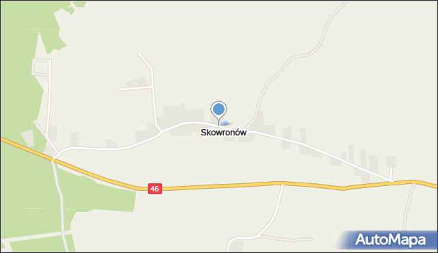 Skowronów gmina Janów, Skowronów, mapa Skowronów gmina Janów