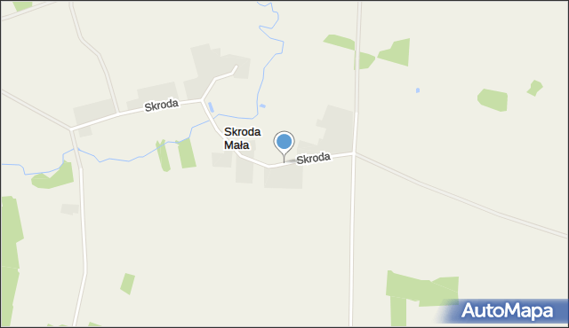 Skroda Mała, Skroda Mała, mapa Skroda Mała