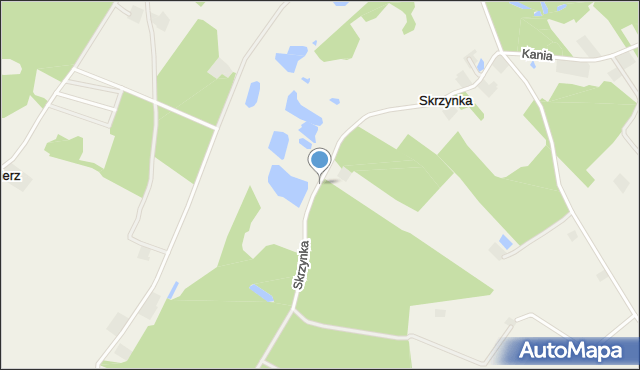 Skrzynka gmina Ostrowite, Skrzynka, mapa Skrzynka gmina Ostrowite