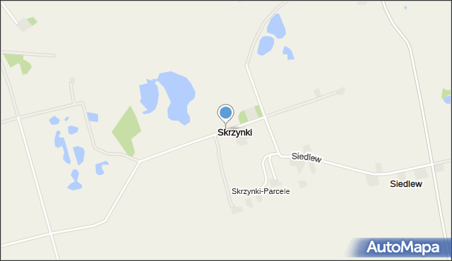 Skrzynki gmina Daszyna, Skrzynki, mapa Skrzynki gmina Daszyna